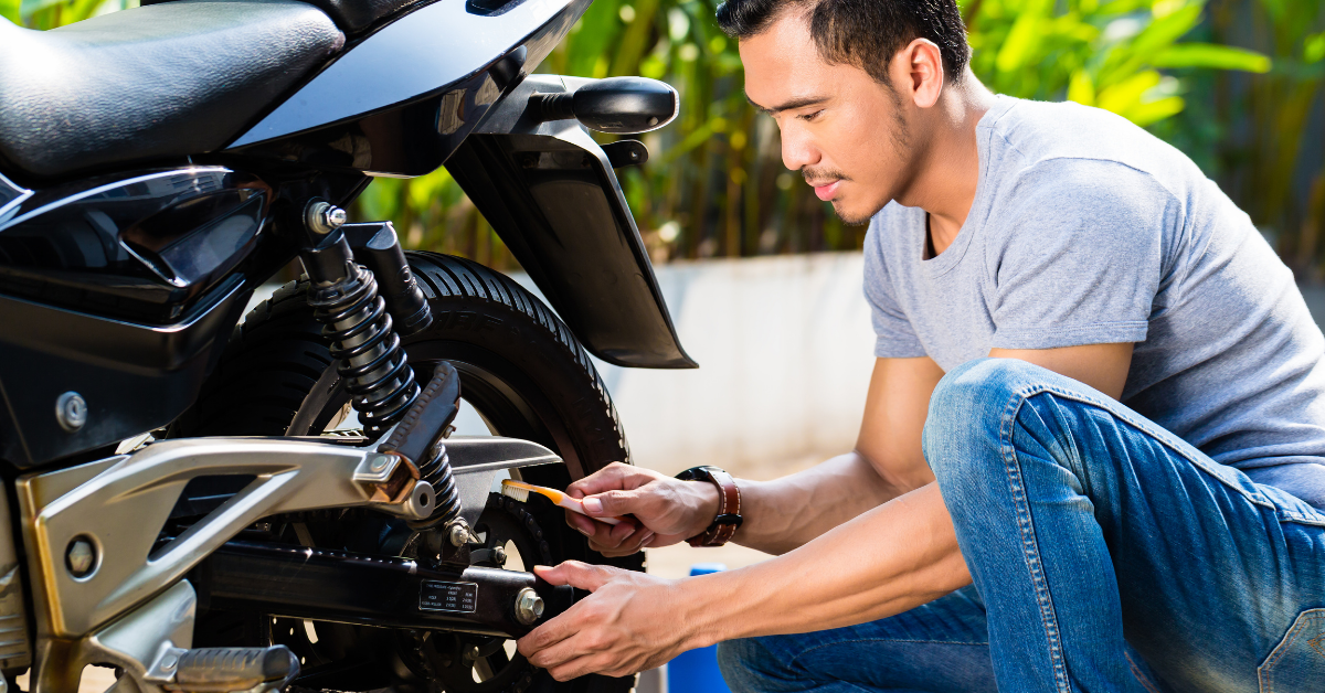 get on motorcycle